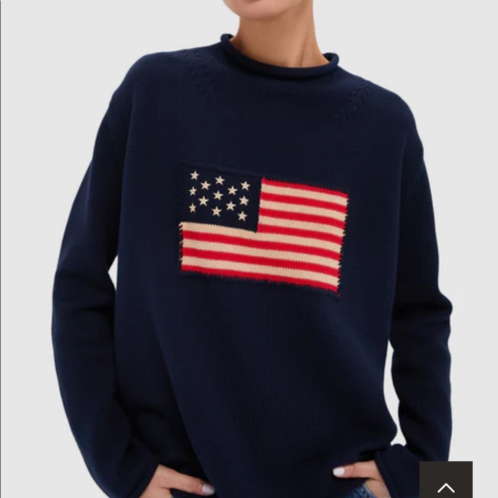 Navy Cotton Americana Sweater
